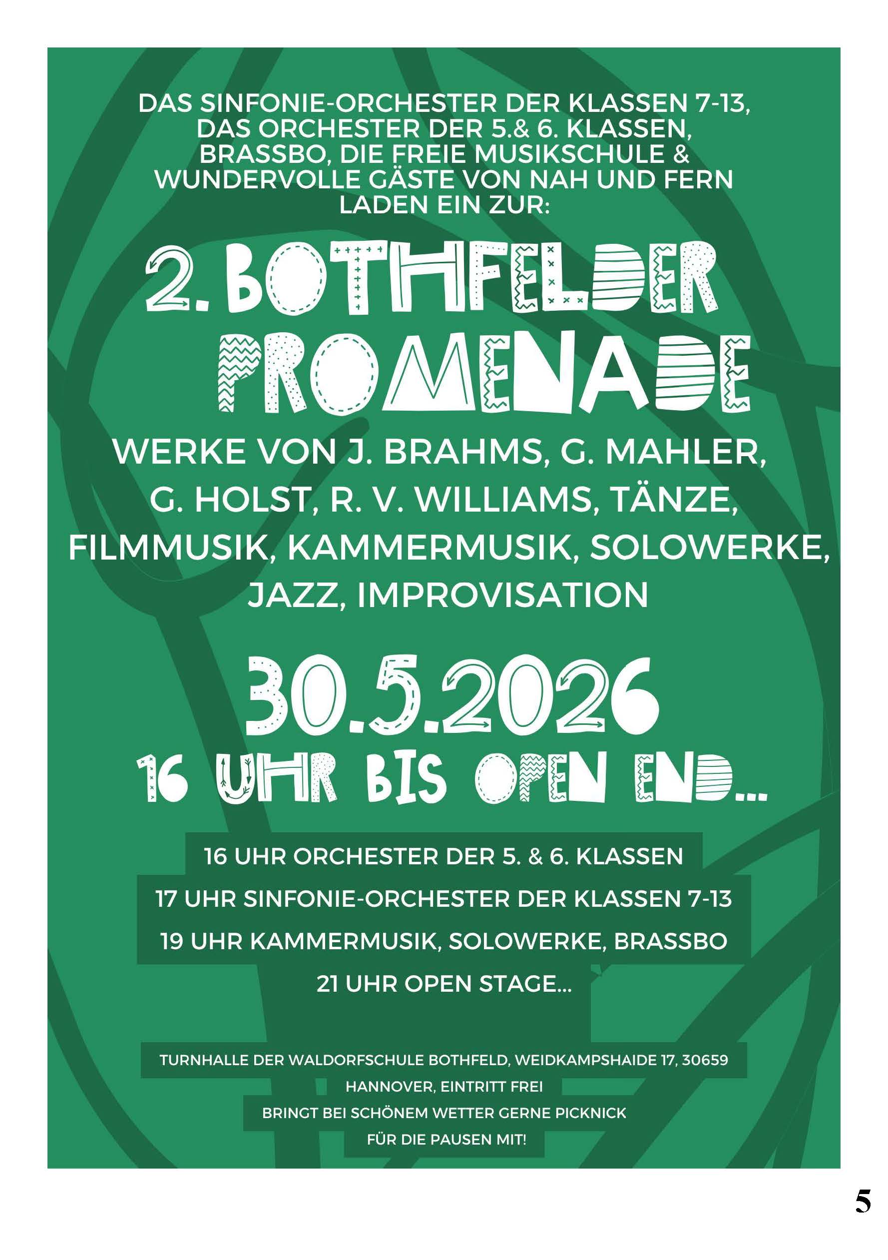 Bothfelder Promenade 30.5.-open end